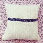 Vintage Doily Hand-stitched Woollen Cushion