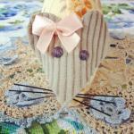 Cute Handmade Orange Floral Mouse Pincushion With..
