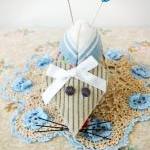 Mouse Pincushion With Sweet White Bow