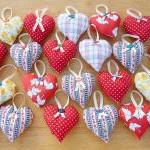 3 Hanging Heart Decorations.